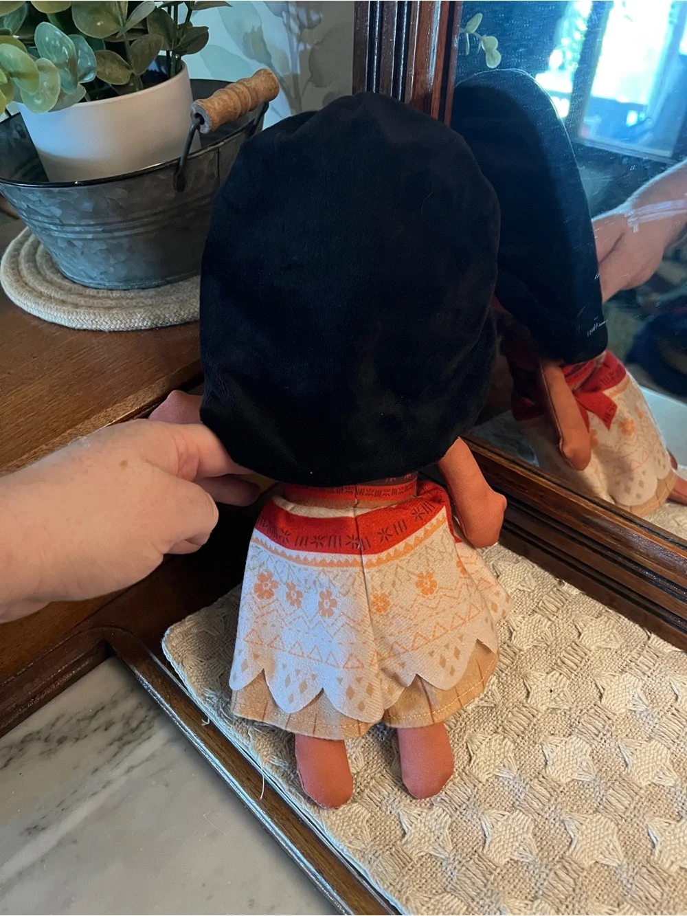DISNEY‎ Classic Plush Princess Doll Moana Embroidered Face Approximately 14 in.